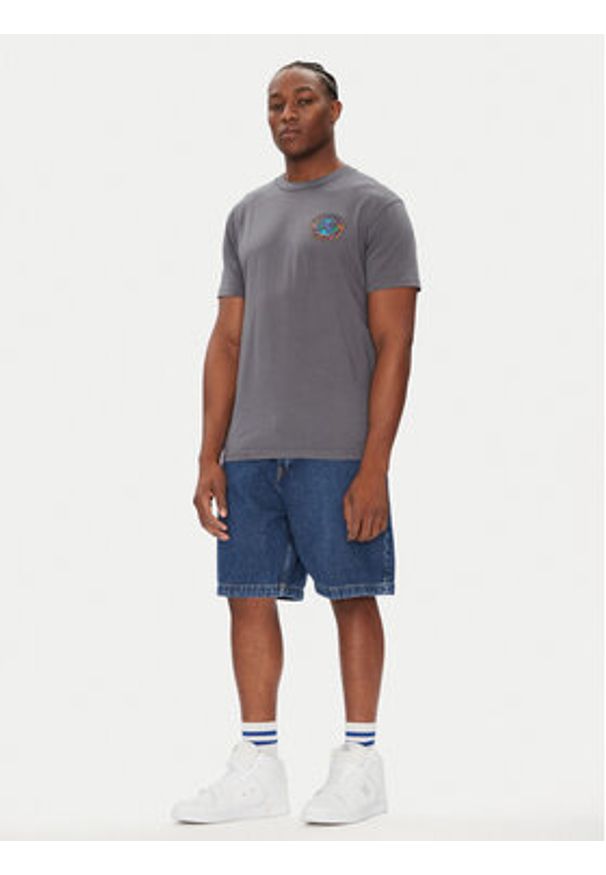 DC T-Shirt ADYZT05458 Szary Heritage Fit. Kolor: szary. Materiał: bawełna