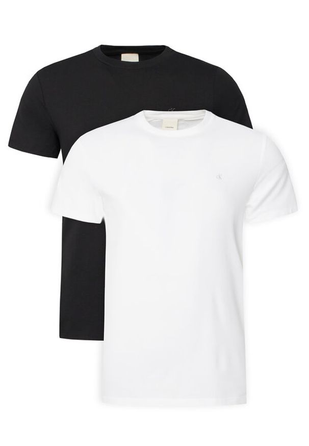 Calvin Klein Komplet t-shirtów LV04LD245G Kolorowy Slim Fit. Materiał: bawełna. Wzór: kolorowy