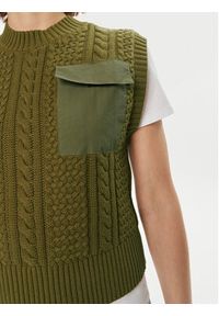 GESTUZ - Gestuz Sweter Carla 10906271 Zielony Regular Fit. Kolor: zielony. Materiał: bawełna #6