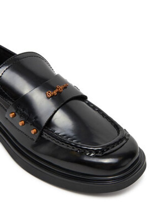 Pepe Jeans Loafersy Penny Studs PLS10427 Czarny. Kolor: czarny. Materiał: skóra