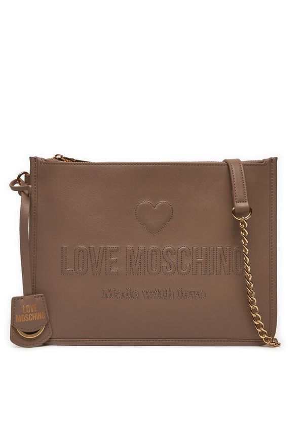 Love Moschino - Torebka LOVE MOSCHINO. Kolor: beżowy