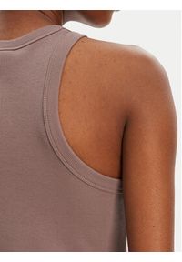 Hugo - HUGO Top 50508857 Brązowy Slim Fit. Kolor: brązowy. Materiał: bawełna #4