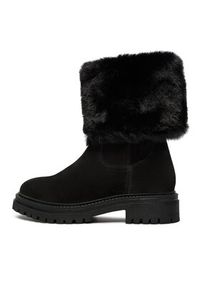 Geox Botki D Iridea D04HRM 022BH C9999 Czarny. Kolor: czarny. Materiał: zamsz, skóra
