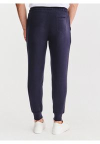 Pako Lorente - PAKO LORENTE – Granatowe spodnie dresowe. Okazja: na co dzień. Kolor: szary, niebieski. Materiał: dresówka. Wzór: gładki. Styl: casual #5