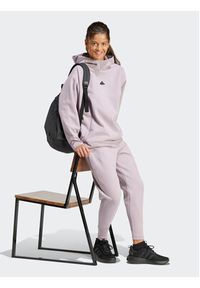 Adidas - adidas Spodnie dresowe Z.N.E. Winterized IS4334 Fioletowy Regular Fit. Kolor: fioletowy. Materiał: syntetyk