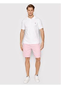 Polo Ralph Lauren Polo 710685514001 Biały Slim Fit. Typ kołnierza: polo. Kolor: biały. Materiał: bawełna #3