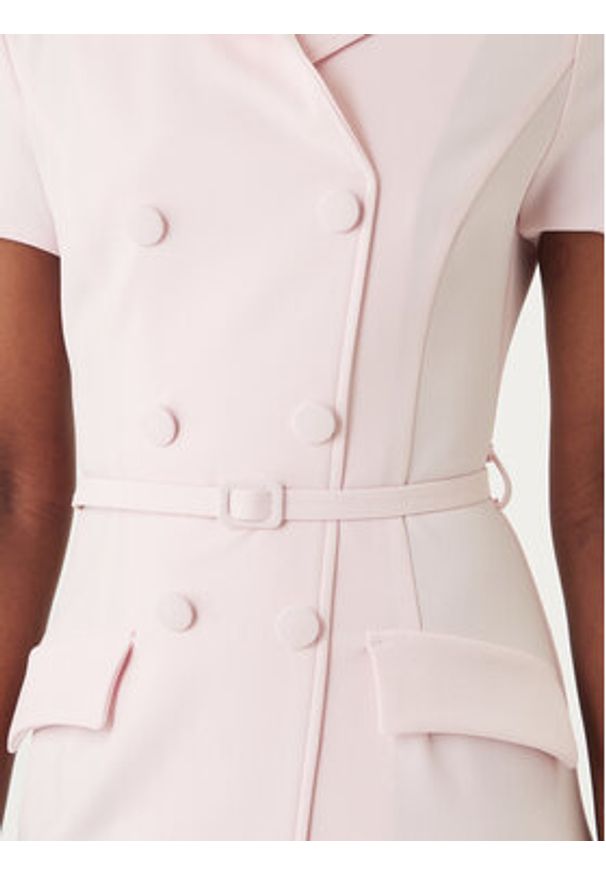 Rinascimento Sukienka koktajlowa CFC0127893003 Różowy Slim Fit. Kolor: różowy. Materiał: syntetyk. Styl: wizytowy