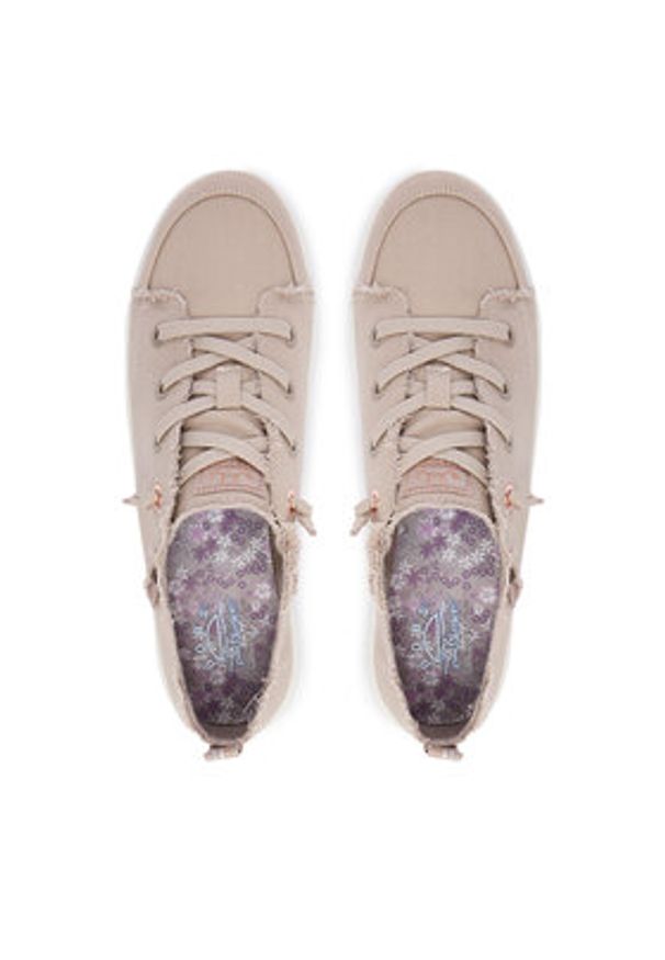 skechers - Skechers Sneakersy BOBS B Cute 2.0 114150/TPE Beżowy. Kolor: beżowy. Materiał: skóra