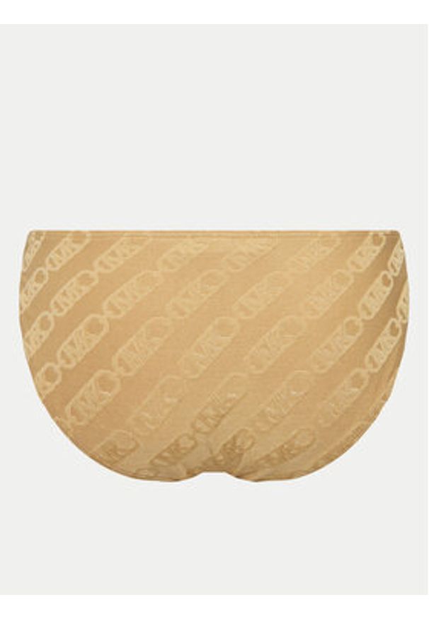 MICHAEL Michael Kors Dół od bikini MM13095 Beżowy. Kolor: beżowy. Materiał: syntetyk