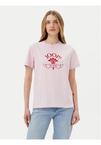 JOOP! Jeans T-Shirt Toldi 30046273 Różowy Regular Fit. Kolor: różowy. Materiał: bawełna