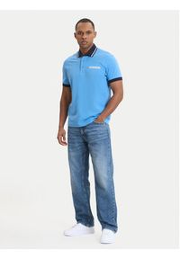 Napapijri Polo E-Zeri NP0A4ID4 Niebieski Regular Fit. Typ kołnierza: polo. Kolor: niebieski. Materiał: bawełna #5