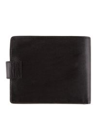 Wittchen - Męski portfel ze skóry poziomy czarny. Kolor: czarny. Materiał: skóra. Wzór: aplikacja #7