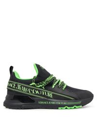 Versace Jeans Couture Sneakersy 79YA3SA3 Czarny. Kolor: czarny. Materiał: materiał