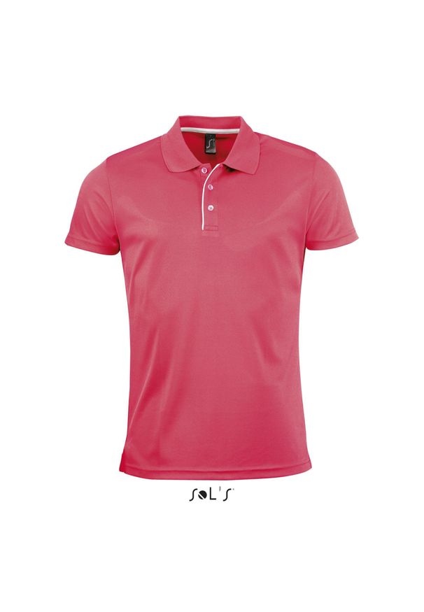 SOL'S - Polo Sol's Performer. Typ kołnierza: polo. Kolor: wielokolorowy, czerwony, różowy