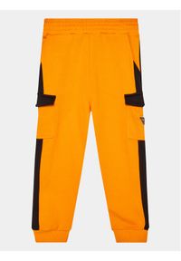Guess Spodnie dresowe L3YQ12 KA6R3 Pomarańczowy Regular Fit. Kolor: pomarańczowy. Materiał: bawełna #1