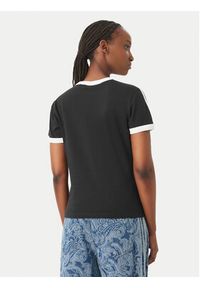 Adidas - adidas T-Shirt 3 Stripes KD7980 Czarny Regular Fit. Kolor: czarny. Materiał: bawełna #5