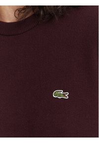 Lacoste Sweter AF4158 Brązowy Regular Fit. Kolor: brązowy. Materiał: bawełna #2