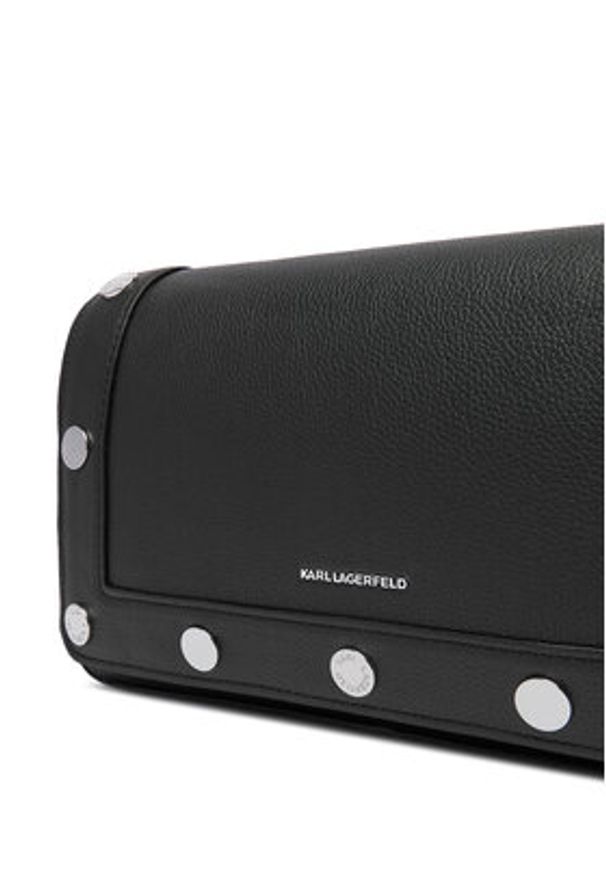 Karl Lagerfeld - KARL LAGERFELD Torebka A4W30121 Czarny. Kolor: czarny. Materiał: skórzane