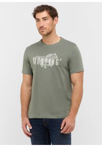 Męski T-Shirt Mustang Style Austin Agave Green 1016858 6473 #1