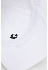 Converse czapka kolor biały z aplikacją 10022131.A02-White. Kolor: biały. Wzór: aplikacja #2
