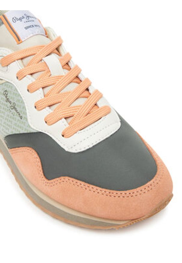 Pepe Jeans Sneakersy London Jelly W PLS400009 Pomarańczowy. Kolor: pomarańczowy. Materiał: materiał