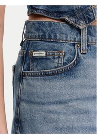 Guess Jeans Spódnica jeansowa W5GD0Q D5M4A Niebieski Regular Fit. Kolor: niebieski. Materiał: bawełna #4