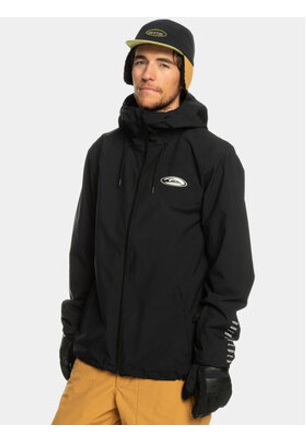 Quiksilver Kurtka outdoor High In Th Hood EQYTJ03436 Czarny Regular Fit. Kolor: czarny. Materiał: syntetyk. Sport: outdoor