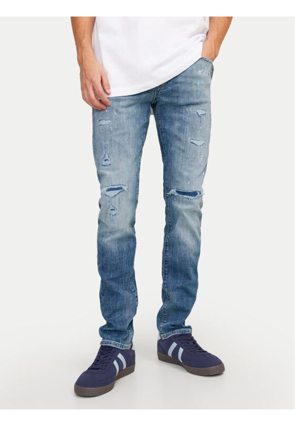 Jack & Jones - Jack&Jones Jeansy Glenn 12253296 Niebieski Slim Fit. Kolor: niebieski