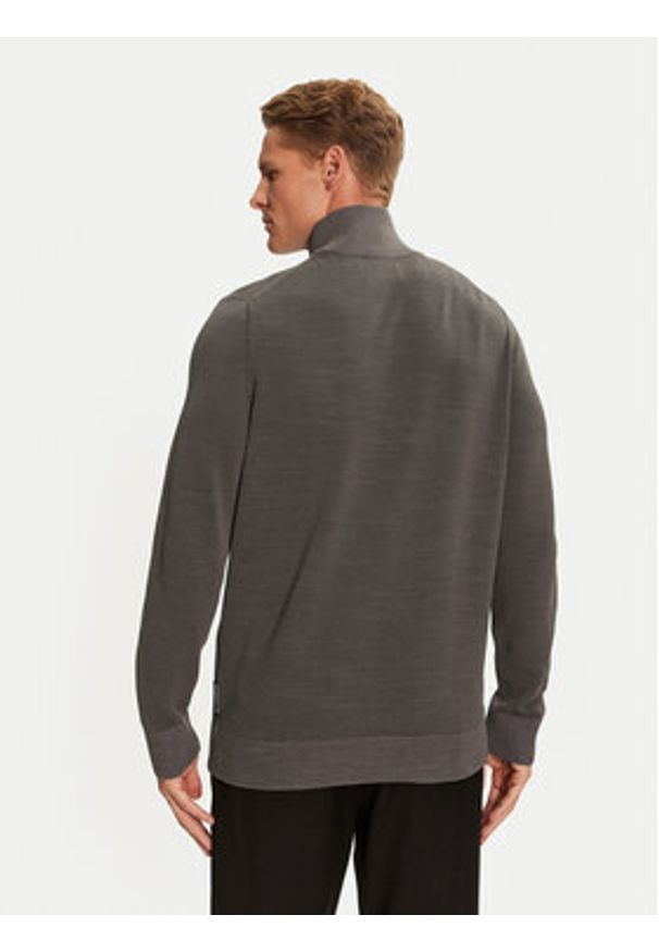 Marc O'Polo Sweter 428 5025 60308 Szary Regular Fit. Typ kołnierza: polo. Kolor: szary. Materiał: bawełna