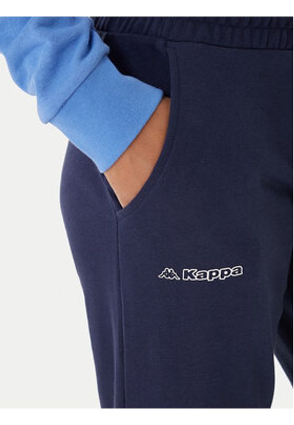 Kappa Spodnie dresowe Festa 331M34W Granatowy Regular Fit. Kolor: niebieski. Materiał: bawełna