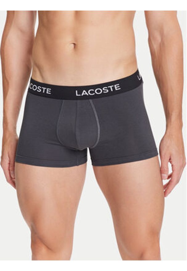 Lacoste Komplet bokserek 5H1292 Szary. Kolor: szary. Materiał: bawełna
