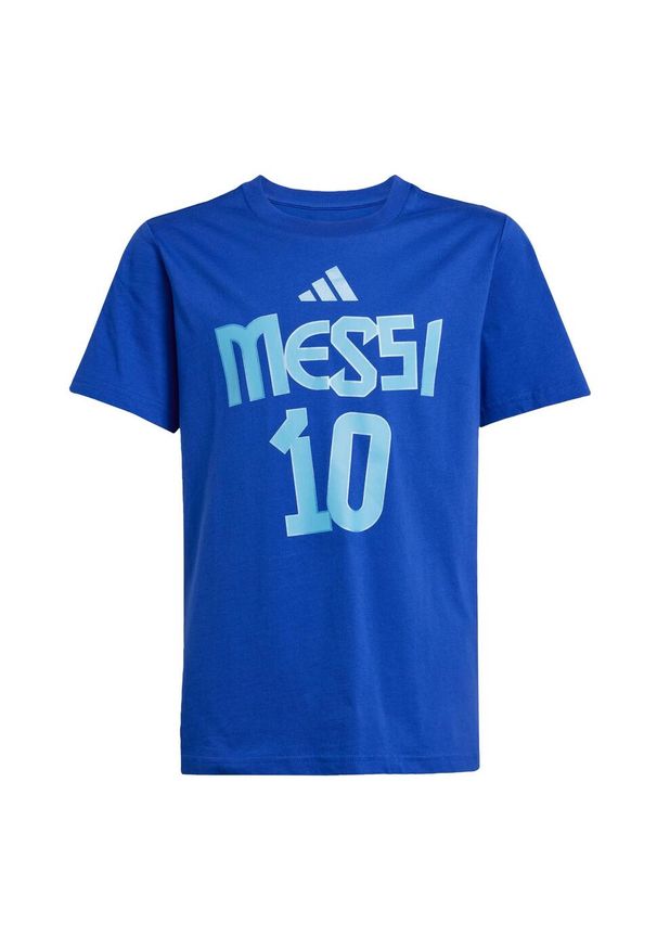 Adidas - Koszulka Messi Name and Number Graphic Kids. Kolor: niebieski. Materiał: bawełna
