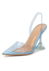 DeeZee Sandały ZALHT-02 BLUE PU Niebieski. Kolor: niebieski