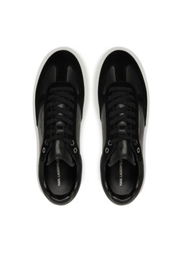 Karl Lagerfeld - KARL LAGERFELD Sneakersy KL52235 Czarny. Kolor: czarny. Materiał: zamsz, skóra