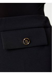 Elisabetta Franchi Spodnie materiałowe PA-120-56E2-V340 Czarny Regular Fit. Kolor: czarny. Materiał: syntetyk #5