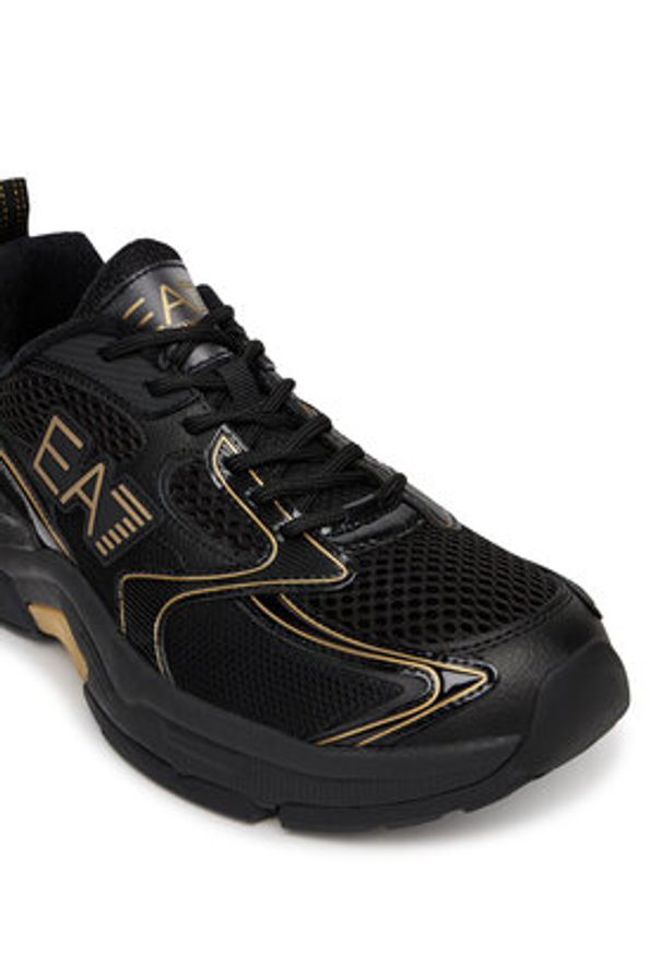 EA7 Emporio Armani Sneakersy X8X249 XK446 U106 Czarny. Kolor: czarny. Materiał: skóra