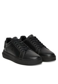 Calvin Klein Jeans Sneakersy Chunky Cupsole Ru Patch Lth YM0YM01296 Czarny. Kolor: czarny. Materiał: skóra