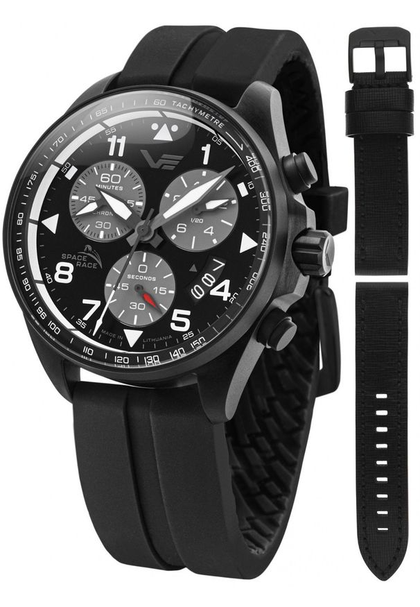 Zegarek męski Vostok Europe 6S30-325C744SB czarny. Kolor: czarny