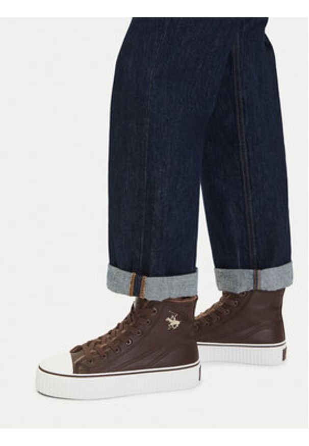 Beverly Hills Polo Club Trampki CEO-BHPC026MF Brązowy. Kolor: brązowy. Materiał: materiał, syntetyk