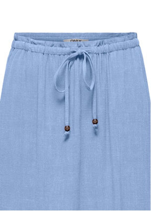 only - ONLY Spódnica midi Solvi 15338678 Błękitny Regular Fit. Kolor: niebieski. Materiał: wiskoza