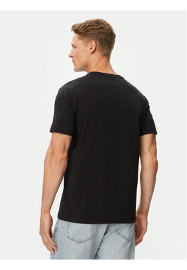 Beverly Hills Polo Club T-Shirt P-SS26M-TS5022 Czarny Regular Fit. Typ kołnierza: polo. Kolor: czarny. Materiał: bawełna