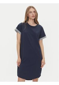 JDY Sukienka codzienna Ivy 15174793 Granatowy Regular Fit. Okazja: na co dzień. Kolor: niebieski. Materiał: bawełna. Typ sukienki: proste. Styl: casual