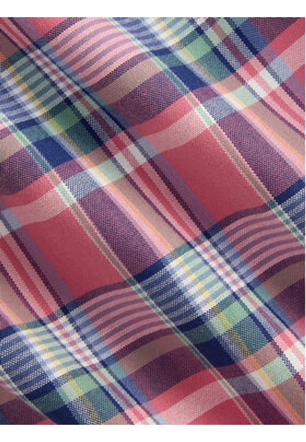 Polo Ralph Lauren Koszula 710922273006 Różowy Custom Fit. Typ kołnierza: polo. Kolor: różowy. Materiał: bawełna