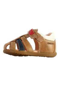Sandały Geox Model B Sandal Macchia Boy Kolor Brązowy. Kolor: wielokolorowy, beżowy, brązowy