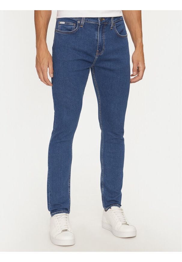 Guess Jeans Jeansy M4YA0F D5DM2 Granatowy Skinny Fit. Kolor: niebieski