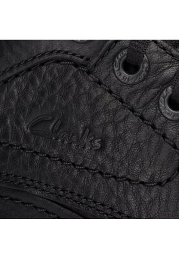 Clarks Półbuty Nature Three 203390087 Czarny. Kolor: czarny. Materiał: skóra