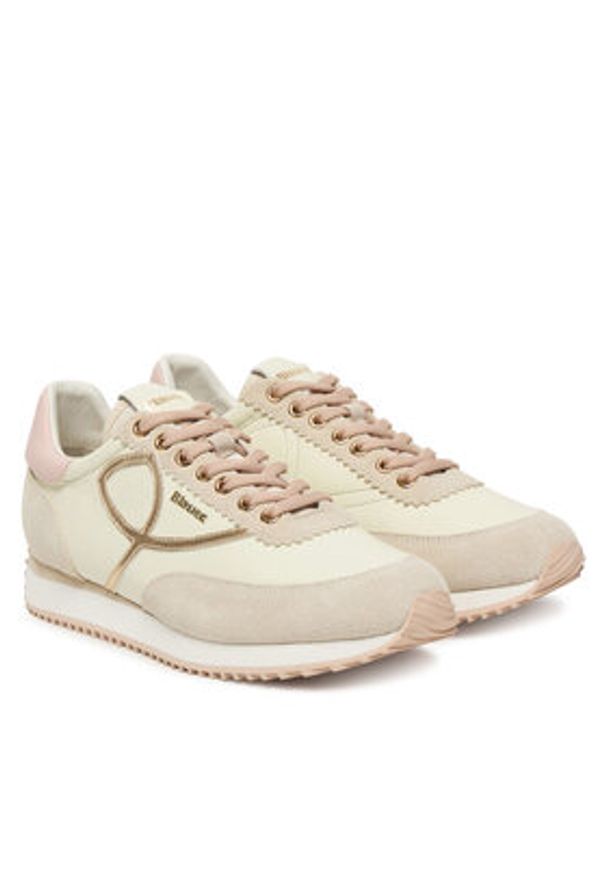 Blauer Sneakersy S6LORAIN01/LES Beżowy. Kolor: beżowy. Materiał: zamsz, skóra