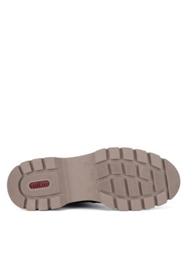 Rieker Trzewiki 71831-00 Czarny. Kolor: czarny. Materiał: materiał