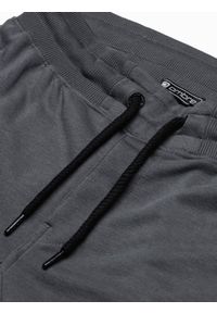Ombre Clothing - Spodnie męskie dresowe joggery P918 - grafitowe - M. Kolor: szary. Materiał: dresówka #3