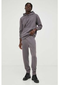 G-Star RAW - G-Star Raw spodnie dresowe kolor fioletowy gładkie. Kolor: fioletowy. Materiał: dresówka. Wzór: gładki #5